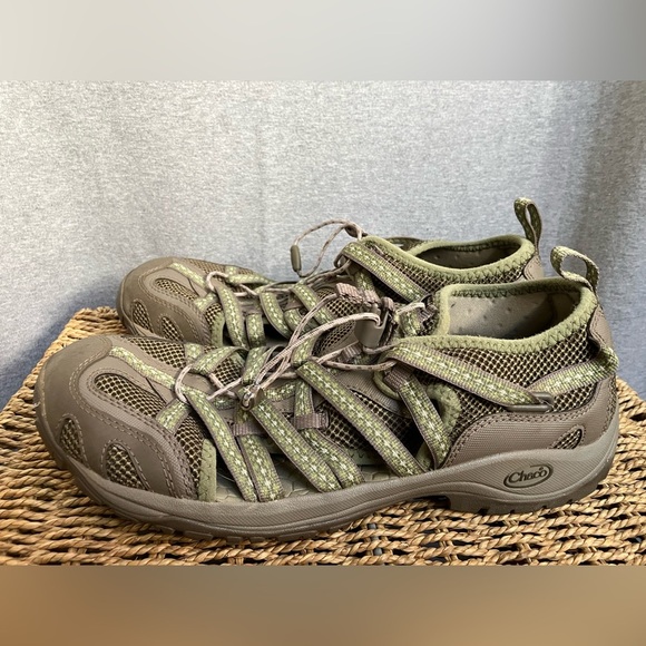 Chaco Outcross Lace - Water Shoes Women’s 11 Fern -Hiking Trail Outdoors Sandals - Picture 4 of 15